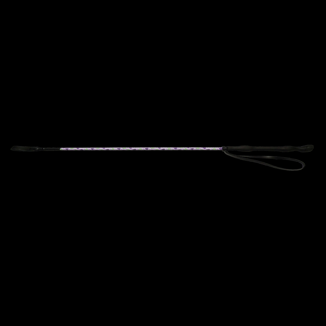 Tough 1 Frustino Da Equitazione Sparkle 61 Cm – Colore Rosa, Manico Modellato Con Passante E Bottone In Pelle - 2