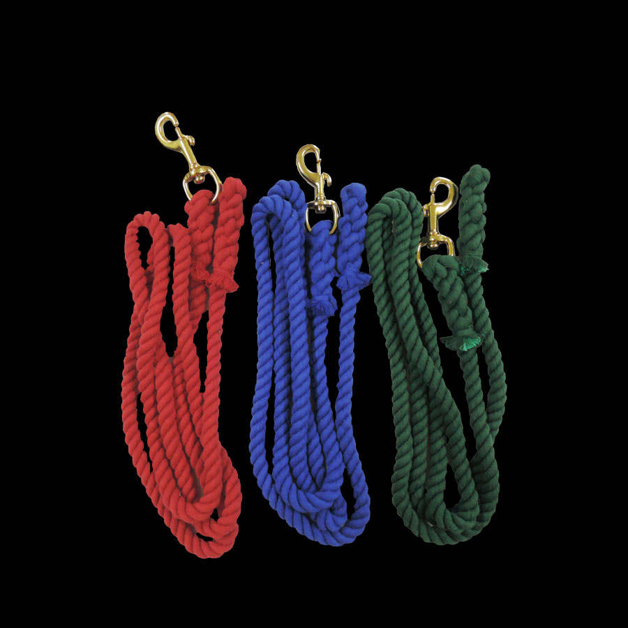 COTTON LEAD ROPE SNAP HOOK