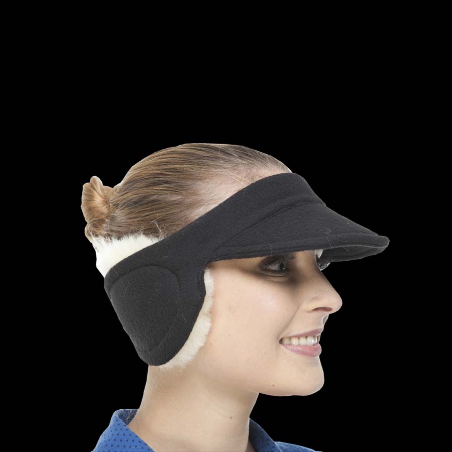 FLEECE EAR WARMERS W/VISOR